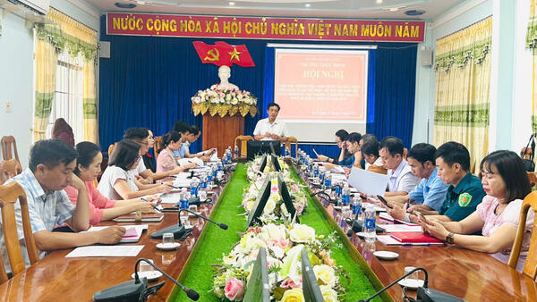 Giao ban Thường trực HĐND xã với các Ban, Tổ đại biểu HĐND xã lần thứ I, nhiệm kỳ 2021-2026